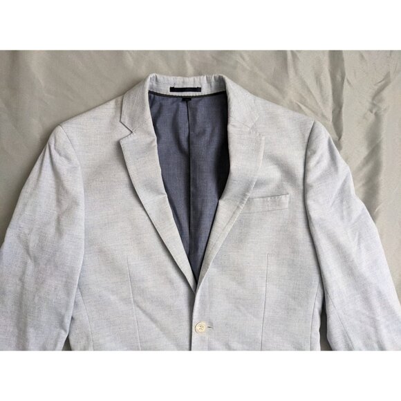 J.Crew Blazer Blue Ludlow Wool Silk Linen Blend Sportcoat Mens Size 36S - Picture 2 of 12